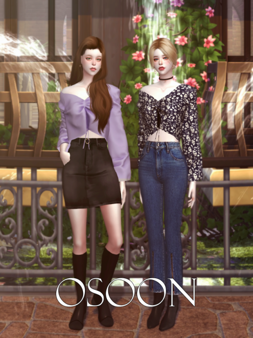 5so0n:  [Osoon] Butterfly Blouse 25 Swatches New Mesh Custom Thumbnail * T. O. U *- DO NOT re-edit &