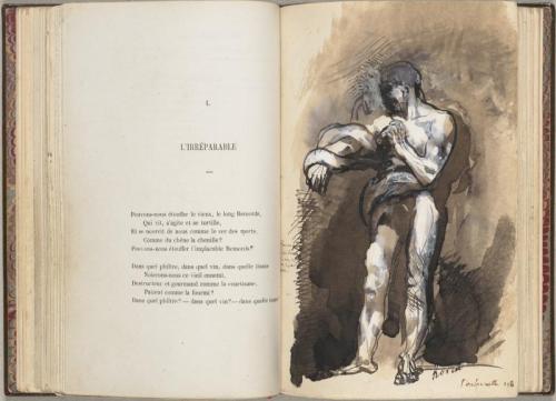 le-plus-beau-des-mensonges: RODIN &amp; BAUDELAIRE Illustrations for Charles Baudelaire’s 