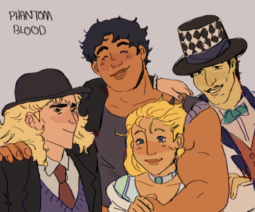 frogopera:jojo gangs up until part 5….my hand got tired….