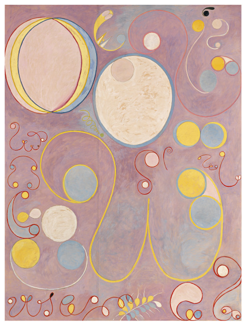 lunosphere: Hilma af Klint, The Ten Largest; Childhood (1–2), Youth (3–4), Adulthood (5&