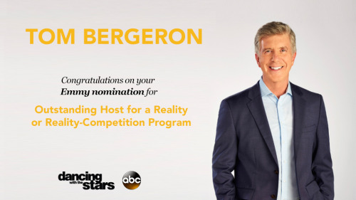 Host with the Most, Tom Bergeron, has been nominated for an Oustanding Host Emmy! #dwts