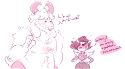 dongoverlord:  asgore in small clothing is