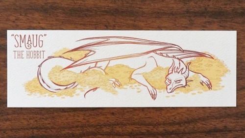 It’s Smaugust! I hope everyone is enjoying the fiery summer heat My Smaug bookmark is availabl