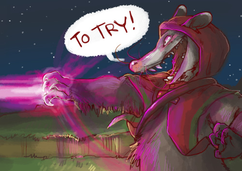 iguanamouth:  do . do y ou mean. this toad and, this possum because this whole thing