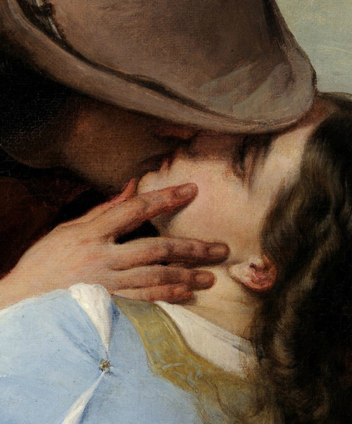 silenceforthesoul:Francesco Hayez - The Kiss, 1859 (Detail)