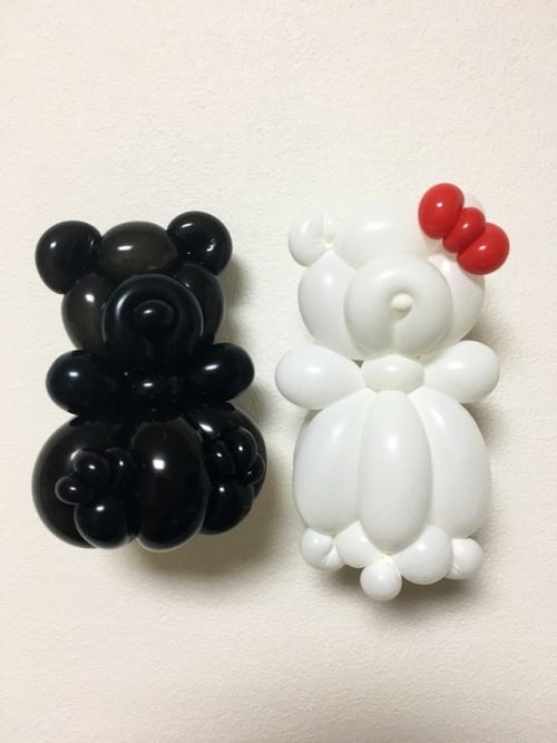 Balloonart : Bear ♂ & ♀バルーンアート : クマ ♂ & ♀