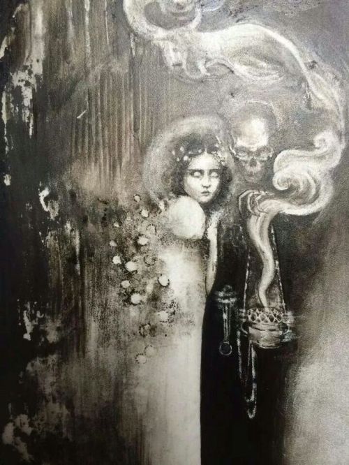 Sarah Sheil (Irish, b. 1979, Roscommon, Ireland) - Fae And The Grotto  Intaglio