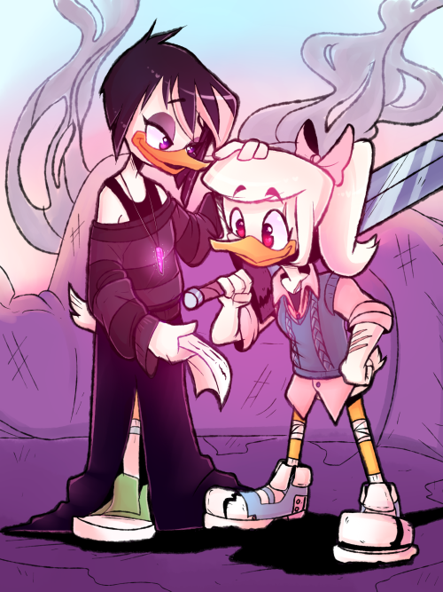 duckduckduckduckduckduuuck:  Here we are in the future(Amazing Lineart by @jen-iii Coloring by me)