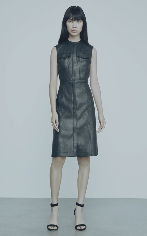 BCBGMAXAZRIA / BCBG Allexandria Faux-Leather Dress