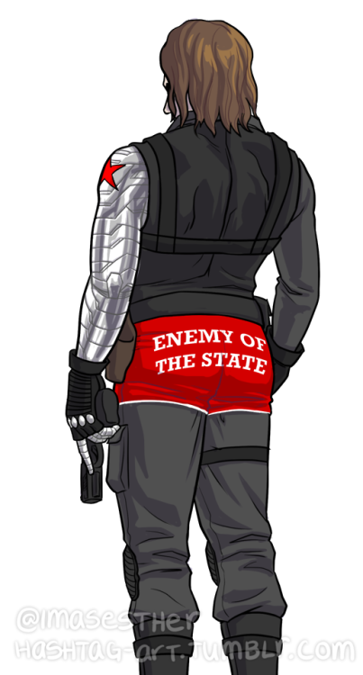 hashtag-art:the newest addition to bucky’s uniform: tactical bootyshorts