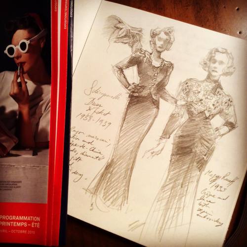 Sketches at the Horst P. Horst exhibition at McCord museum this afternoon….Definitely couldn&