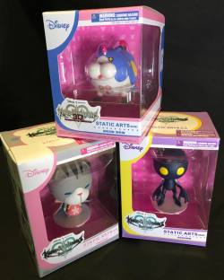 kh13:    The official Kingdom Hearts Twitter showed off samples of the mini static arts figures of Chirithy, Meow Wow and the Shadow Heartless, encased in game specific packaging. The figures will be released in December 2016 in Japan and February 2017