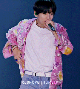 Taehyung In Pink Flower Shirt