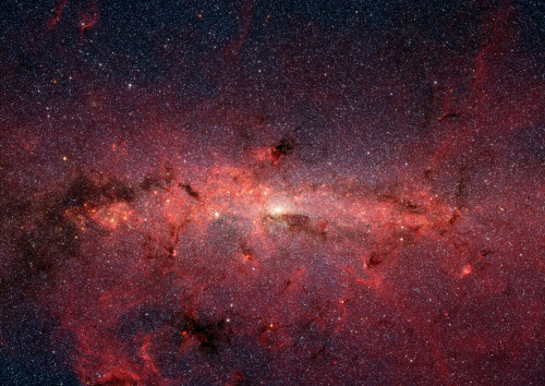 Dusty Galaxy Center Of The Milky Way