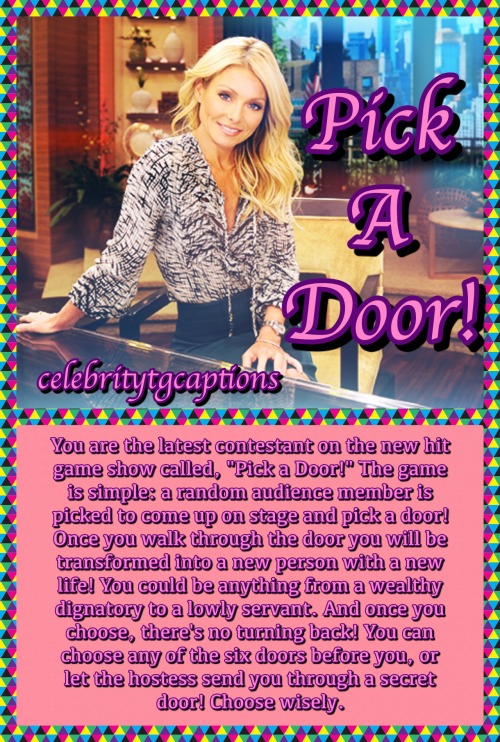 celebritytgcaptions: Pick a Door!Door #1Door #2Door #3Door #4Door #5Door #6Secret DoorYou don’