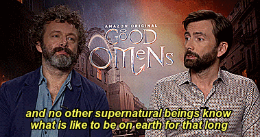 patheticmortal-wtchemicaldefects:Michael Sheen and David Tennant about Aziraphale and Crowley’s rela