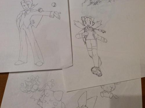 therandominmyhead:Mr. Sugimori often tweets old sketches and concept art. See captions for details!