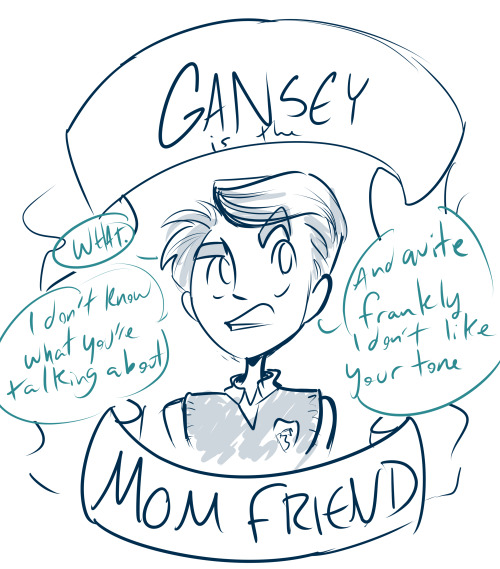 theladyemdraws: Gansey is the mom friend. 