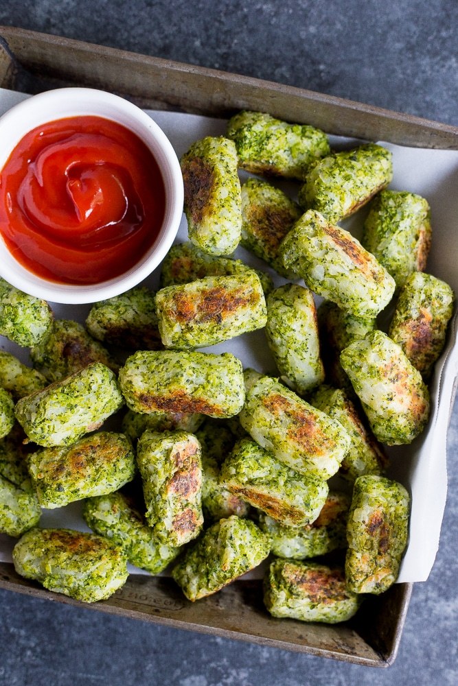hoardingrecipes:  4 Ingredient Broccoli Tater Tots