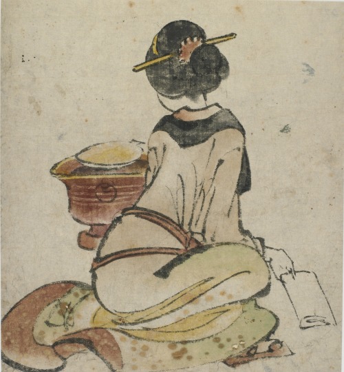 zeezrom:  &ldquo;Seated figure of a woman&rdquo; Katsushika Hokusai, 1760-1849 Freer Gallery