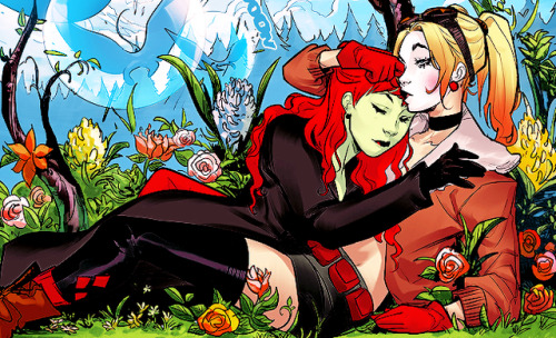 tobiasmquinn:harley and ivy in dc bombshells issue #100