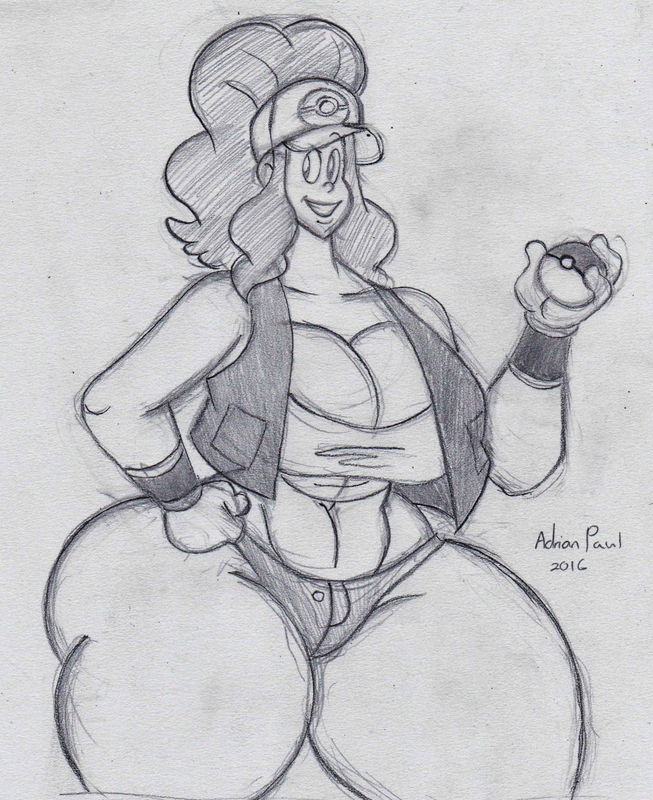 wappahofficialblog:  I felt to draw a poke girl this morning. I love Hilda. She’s