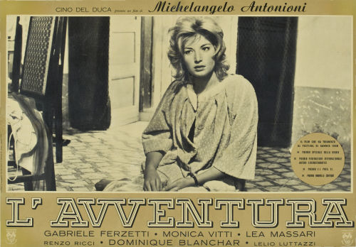 nobrashfestivity:my L'Avventura poster bought at auction years ago.