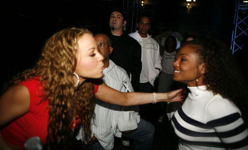 janetsource:Janet Jackson &amp; Mariah Carey at Hot 97 Summer Jam, 2006