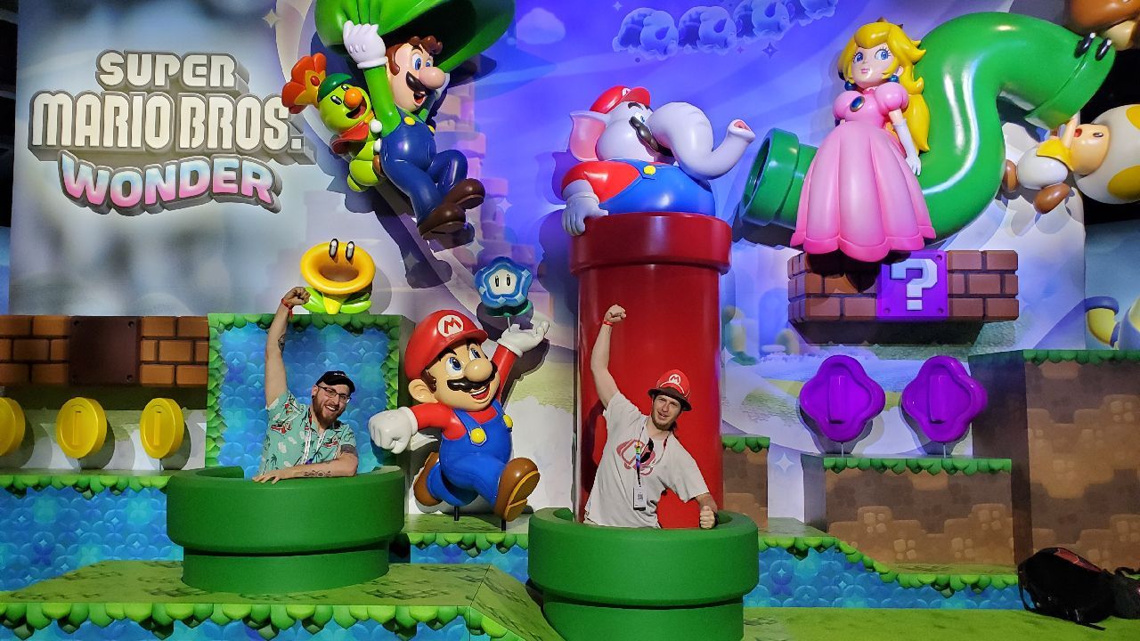 Nintendo Live 2023|Super Mario Bros. Wonder|Photo Op|Switch|Mario|Luigi|Princess Peach|Nintendo