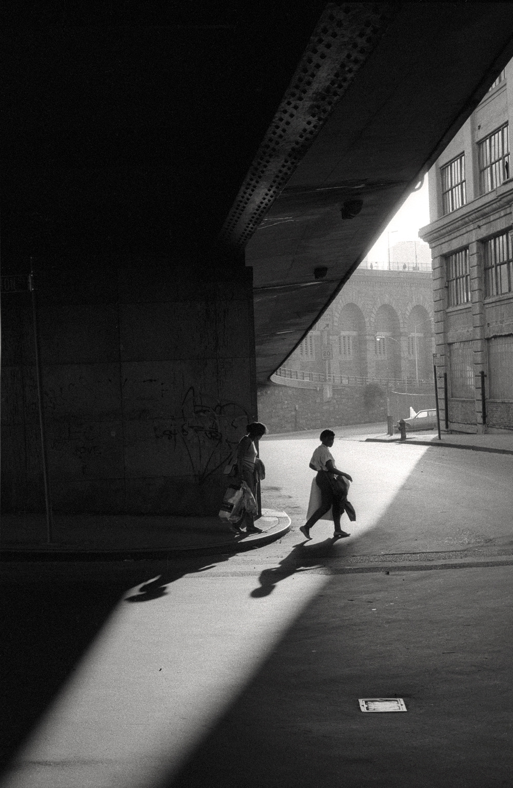 Orville Robertson
Under the Brooklyn Bridge, NYC, 1986
From NYC Street Corners series