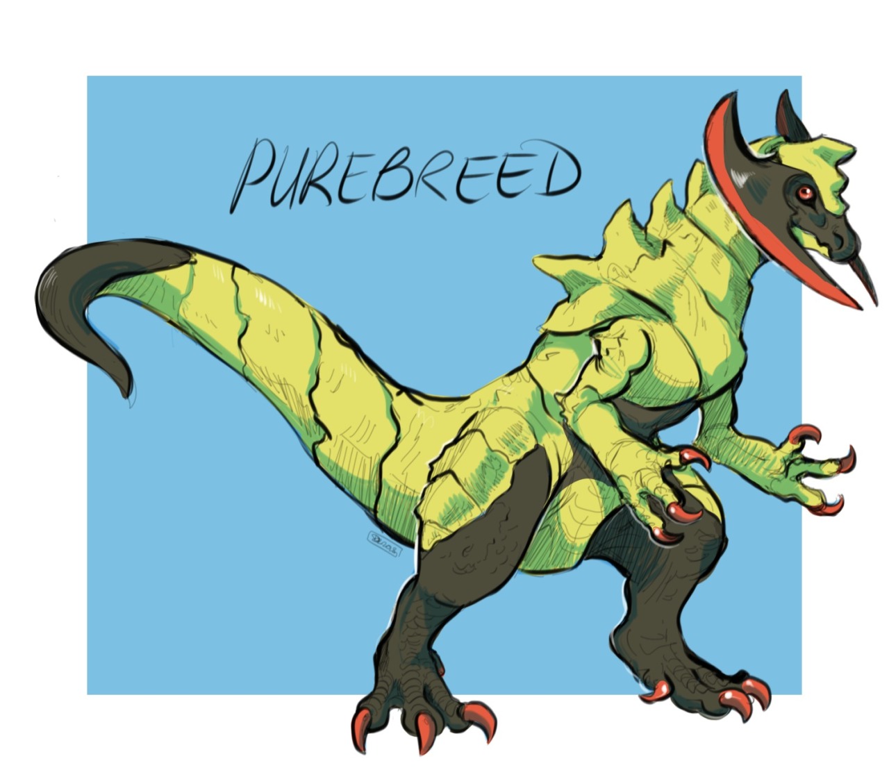 thatonegojimun:  hopping on the pokemon variant/fusion bandwagon with some Haxorus!Sluggers