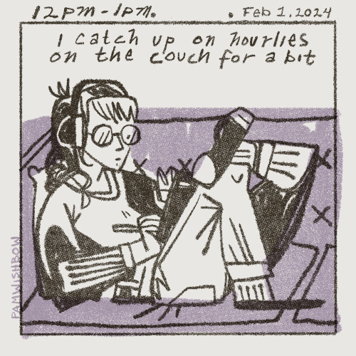 Hourly Comic Day 2024, A Relatively Quiet Day In The Wishbow House