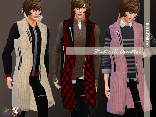 karzalee:Accessories - Long Cardigan for menstandalone / colors / new mesh by me / work for base gam