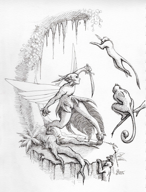 monsterbrush:Queen Toothiana defending her home