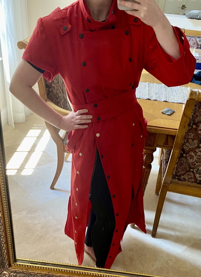 On to Vash's iconic coat. I bought this one from Verillas (a LGBTQ+ owned “modern renaissance” clothing company). While 