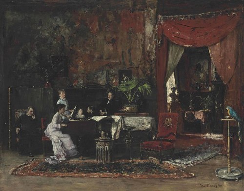  Mihály Munkácsy salon interior1878