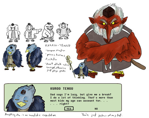 Old Concept Art For Kuroo, A Character In Passing Through Eden