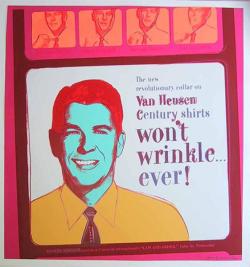 andywarhol-art:   Van Heusen (ronald Reagan) (?) Andy Warhol   