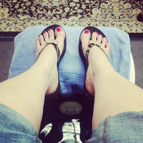 luvhertoes: spunkynlovinit: Yay! I’ve missed you pink pedi! (OPI Choo-choo Cherry) Love it