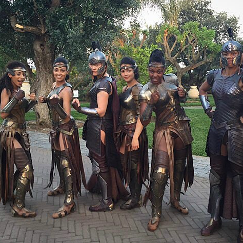 dcfilms:The Amazons on the set of Wonder Woman (2017)