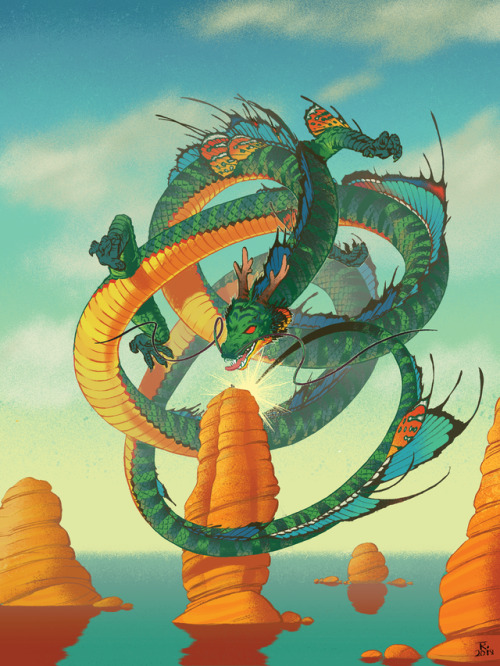  My interpretation of Shenron from Dragon Ball Z. Initially for a Character Design Challenge theme a