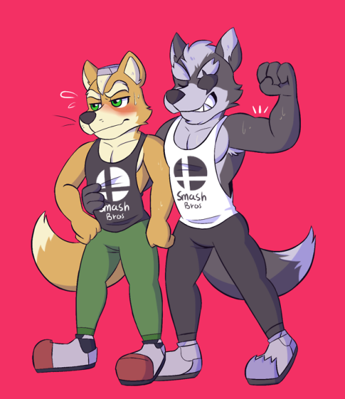 dirtypossumart:They had a workout date to get stronger for smash Alright alright you guys saw this o