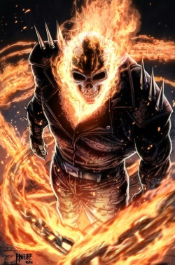 super-hero-center:  Ghost Rider (colored)