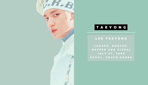 dyounq: NCT U:  Member Profiles (info from smboysgeneration.com)