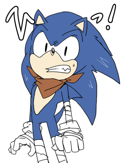 aimf0324:  【SONIC：BOOOOOOOOOOM!】 新しいPCに、クリップスタジオを導入しました！ 導入の記念にSONIC　BOOMのソニック描いてみました！ 