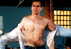 famousmeat:  Divergent’s Theo James shirtless in Golden Boy  