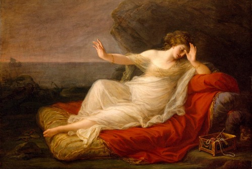 artsandcrafts28:Angelica Kauffmann - “Ariadne Abandoned by Theseus on Naxos”1774Caption for this is 