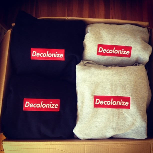 Look what just arrived. Black and grey in effect. #Decolonize