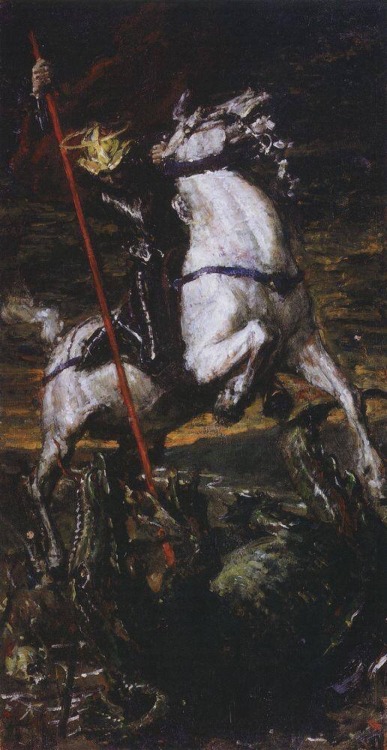 art-is-art-is-art: George the Victorius, Valentin Serov