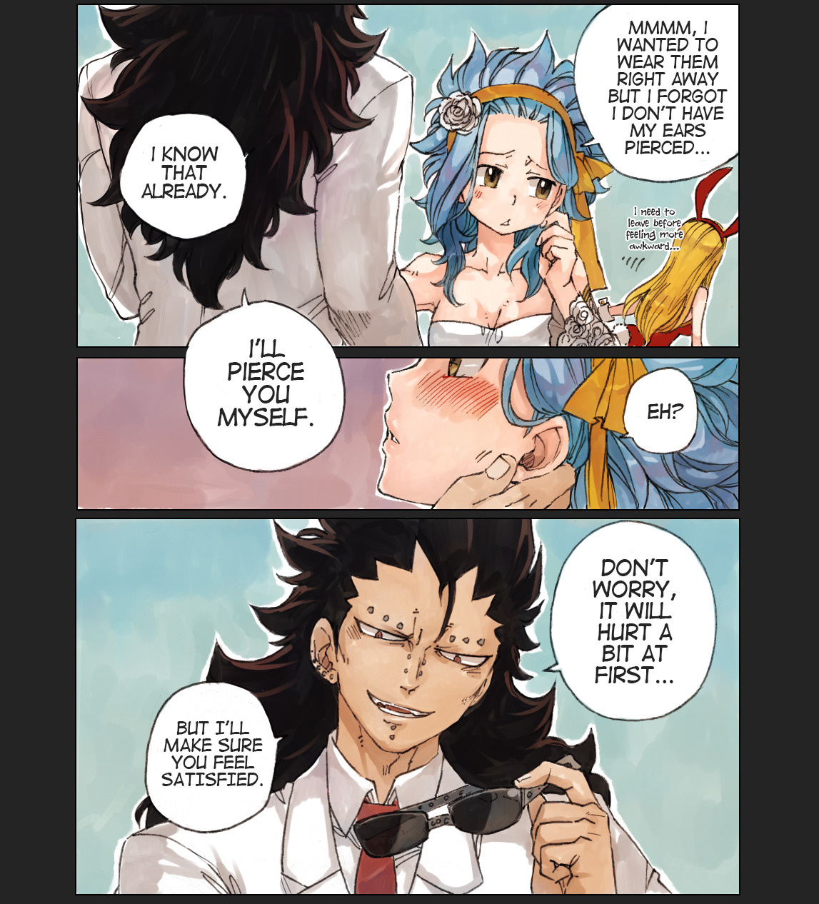 rboz:  Happy Birthday, LevyGajeel showing he’s a good boyfriend, even got Lucy